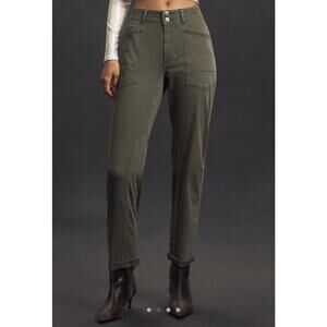 NWT Anthropologie Pilcro Wanderer Mid-Rise Relaxed-Leg Pants - Size 25 MSRP $128